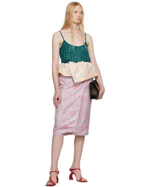 Dries Van Noten Multicolor Embellished Tank Top