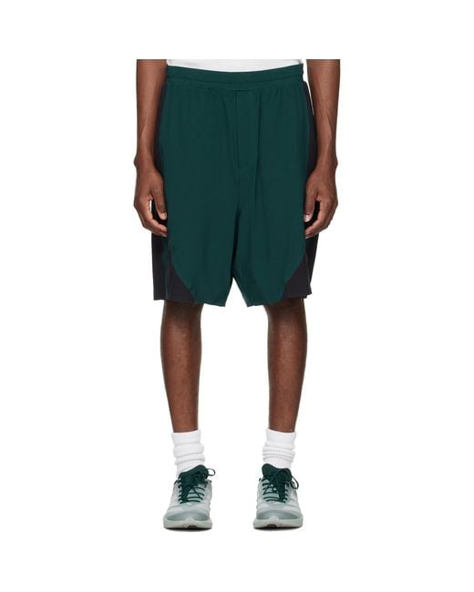 Y-3 Green Ultralight Woven Shorts for men