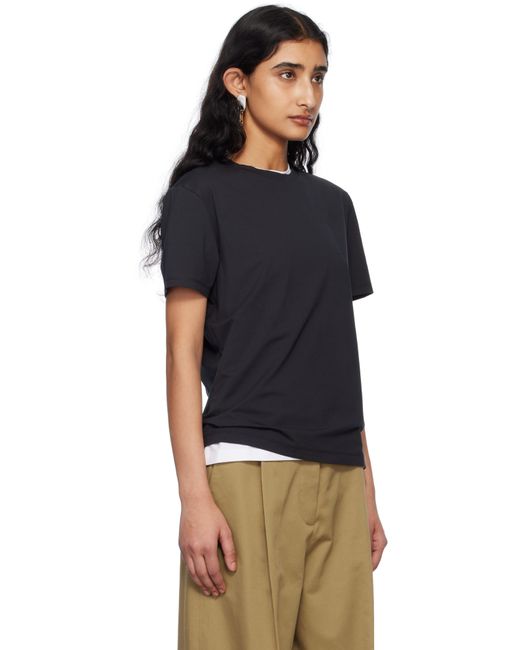 Acne ブラック レギュラーフィット Tシャツ Black