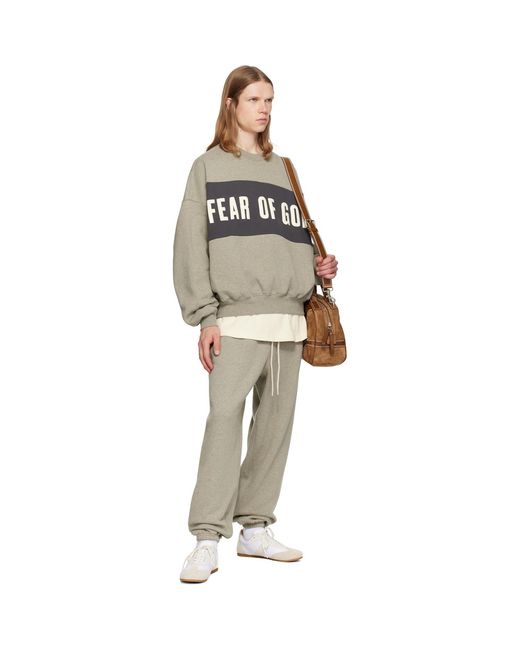 Fear Of God Natural Classic Fleece Sweatpants for men