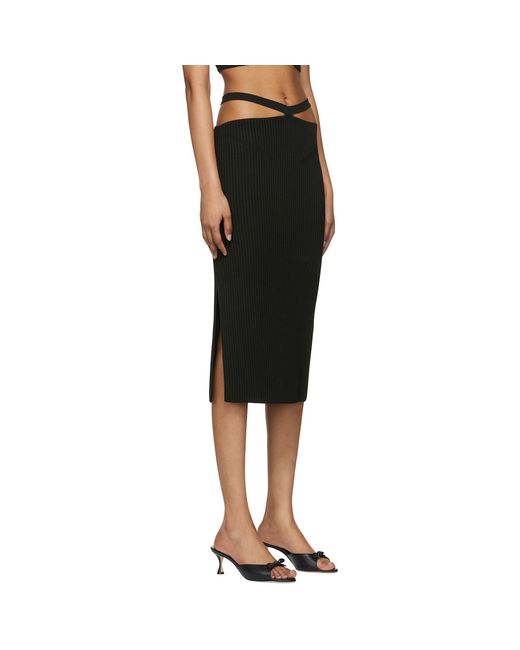 Anna October Black Alizee Midi Skirt