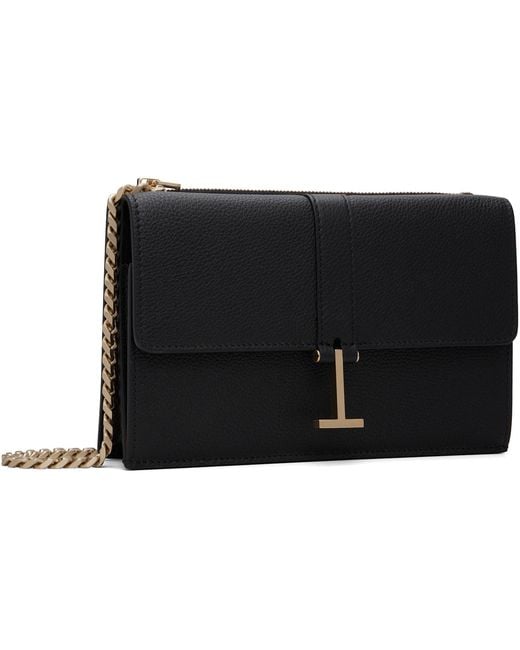 Tom Ford Black Grain Leather Kara Chain Mini Bag