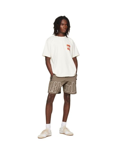 Rhude White Off- Filtaro Crest T-Shirt for men