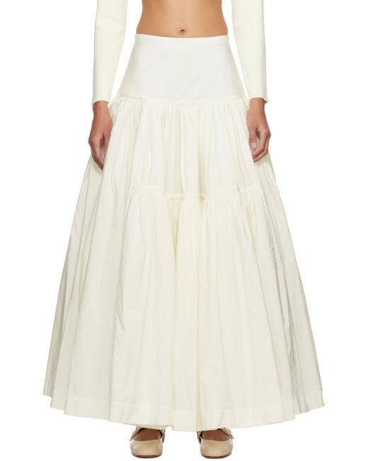 Molly Goddard Natural Ssense Exclusive Off- Liberty Maxi Skirt