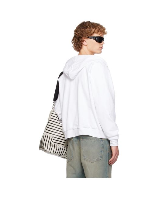 SECONDA White Ssense Exclusive One Two Hoodie for men