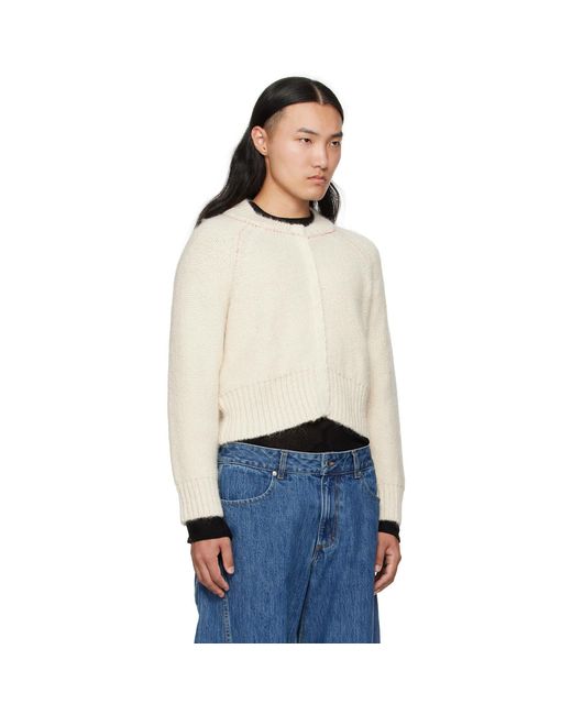 Eckhaus Latta Blue Off- Fisherman's Cardigan for men