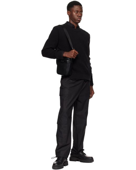 Mini sac reporter noir à ferrures à logo HUGO pour homme en coloris Black