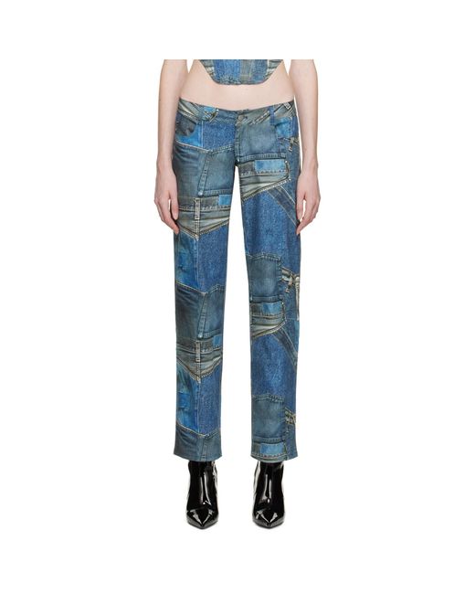 Miaou Blue Atlas Trousers