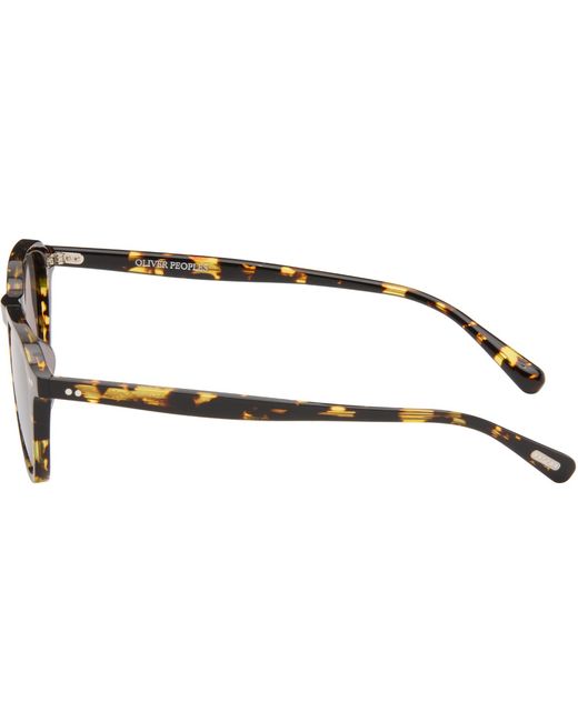 Oliver Peoples Black Emryn Sunglasses for men