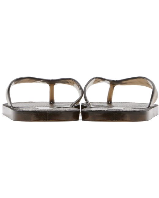 St. Agni Black Jelly Flip-Flops
