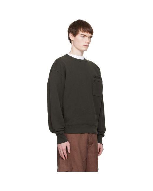 Marni Black Cotton Patches Sweatshirt for men