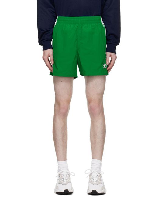 Adidas Originals Green Adicolor Classics Sprinter Shorts for men