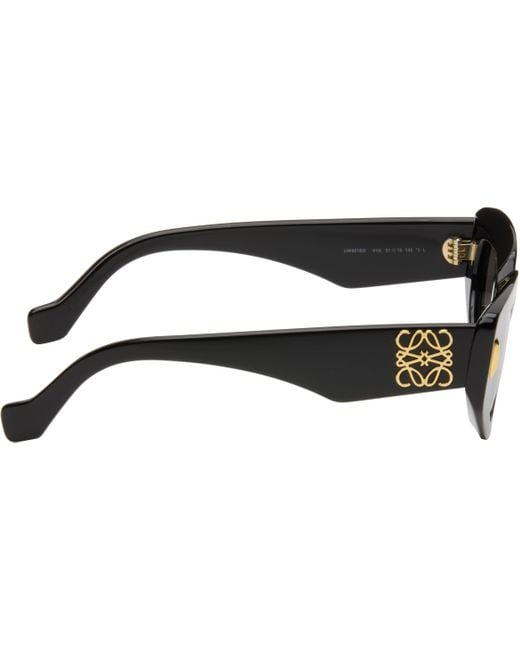 Loewe Black Small Butterfly Screen Sunglasses for men
