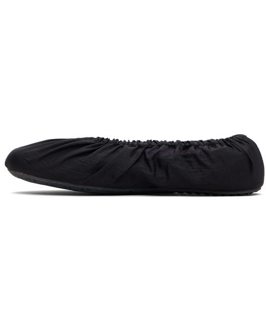 Maison Margiela Black Layered Ballerina Flats