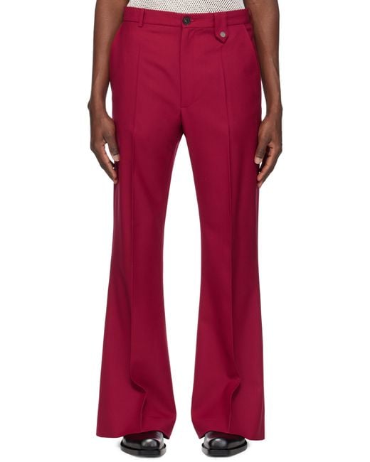 Egonlab Red Ssense Exclusive Samy Trousers for men