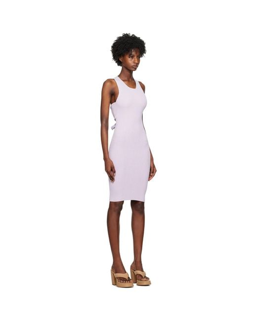 REMAIN Birger Christensen Black Purple Halter Midi Dress