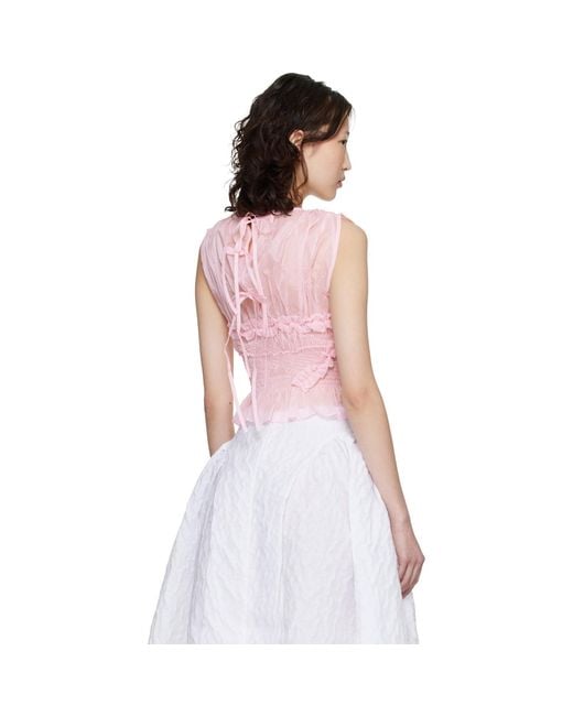 CECILIE BAHNSEN Pink Cbuphi Top