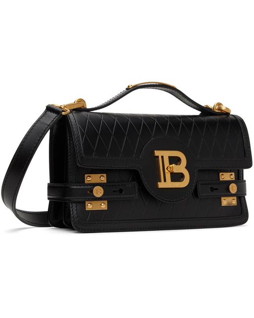 Balmain Black B-buzz Shoulder 24 Bag
