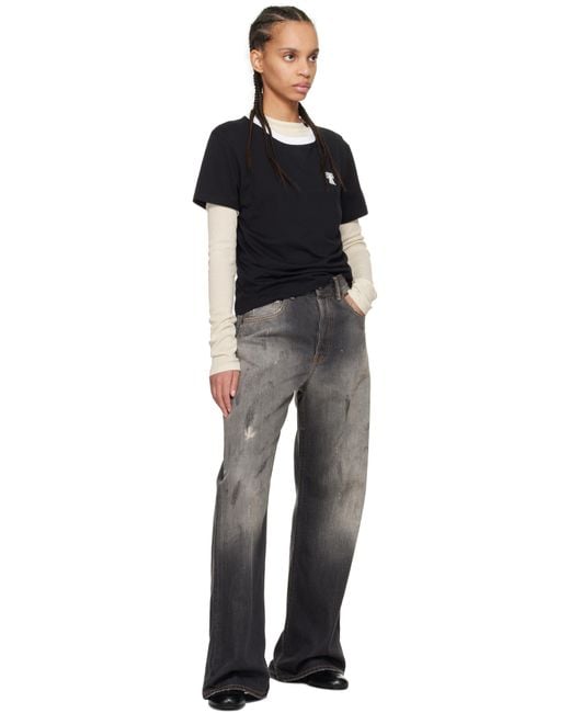 Acne ブラック ルーズフィット ジーンズ Gray
