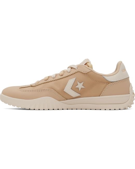 Converse Black Tan Run Star Nylon & Leather Sneakers for men