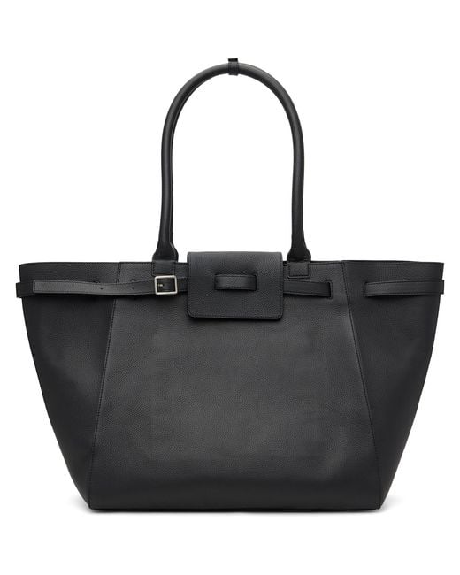 TONYWACK Black Large Belted Cabas Tote for men