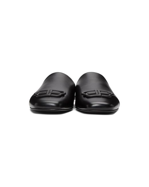 balenciaga cozy leather slippers