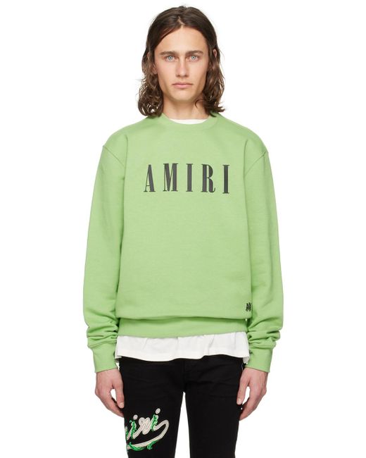 Amiri Green Core Sweatshirt for men
