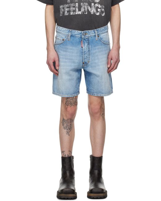メンズ DSquared² ブルー Marine デニムショートパンツ Blue