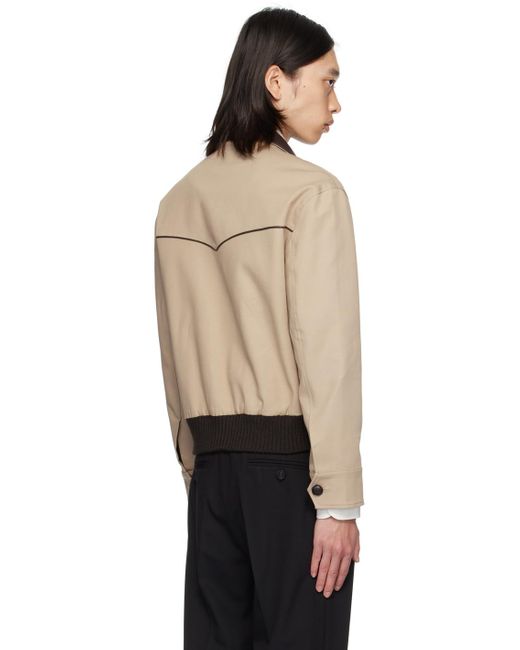 Ernest W. Baker Western Harrington Jacket in Black for Men Ernest W. Baker Western Harrington Jacket in Black for Men