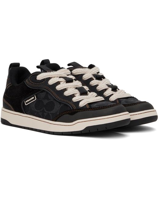 COACH Black C203 Denim Sneaker Lace-Up Boots 7 D for men