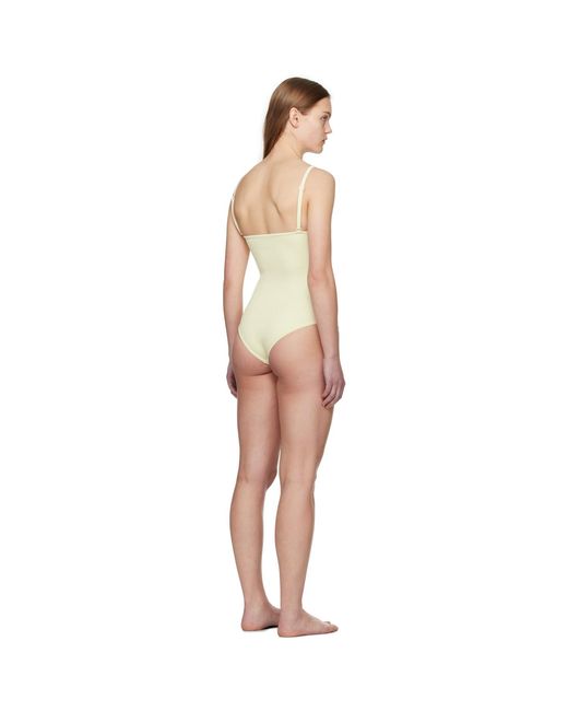 Bottega Veneta Black Off- Textured Bodysuit