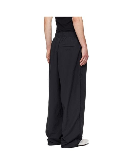 Vetements Black 'Global Mf' Track Pants for men