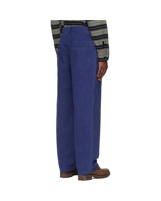 Isabel Marant Blue Albo Trousers for men