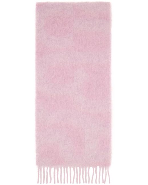 Écharpe rose à logos Acne pour homme en coloris Pink
