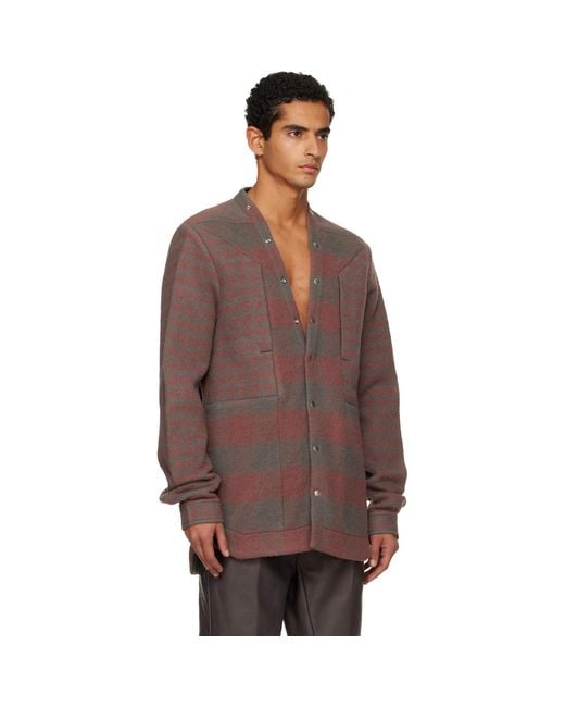 Rick Owens Brown Concordians Larry Fogpocket Overshirt for men