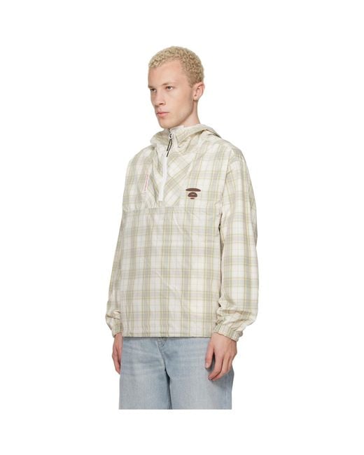 Aape By A Bathing Ape Natural Off- & 'Aape' Main Reversible Jacket for men