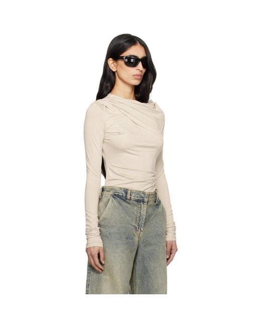 Entire studios Multicolor Off- Drape Top