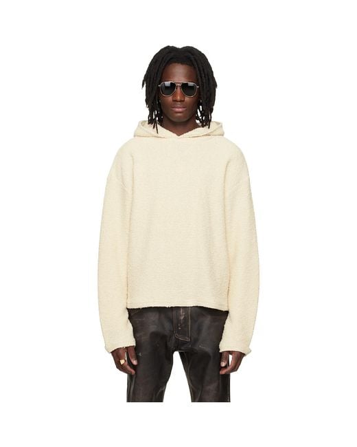 424 Black Dropped Shoulder Hoodie for men