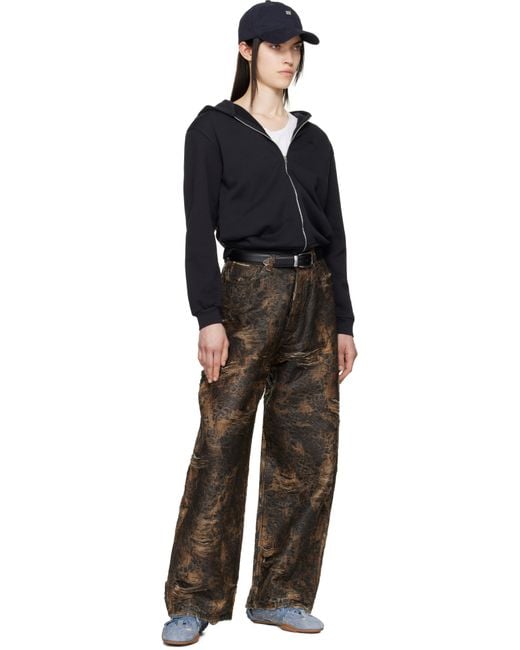 Acne Brown Super Baggy Fit 2023F Jeans