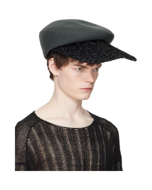 Comme des Garçons Black Hizume Edition Twill Cap for men