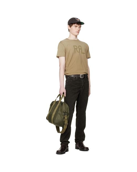 RRL Black Ranch Logo T-Shirt for men