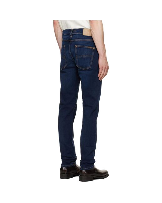 Nudie Jeans Blue Lean Dean Jeans for men