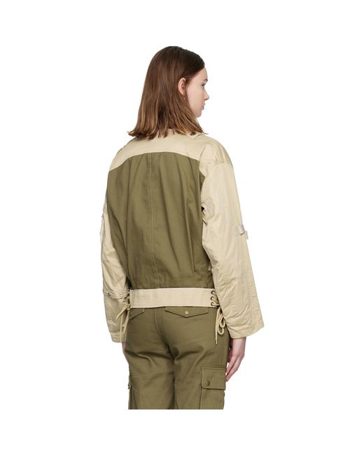 Isabel Marant Green Khaki & Julissa Bomber Jacket