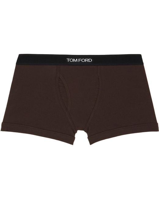 Tom Ford Green Two-Pack Cotton Boxer Briefs for men