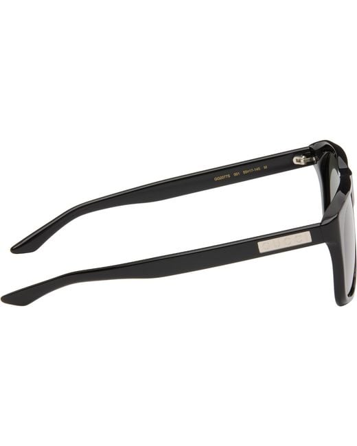 Gucci Black Institutional Logo Sunglasses for men