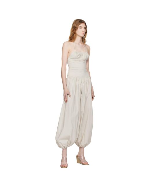 Belle Anna Natural Taupe Flore Top