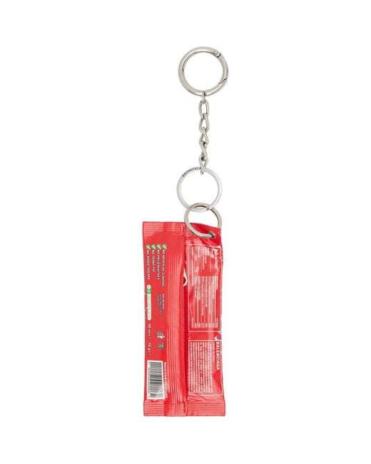 Balenciaga White Snack Pouch Charm Keychain