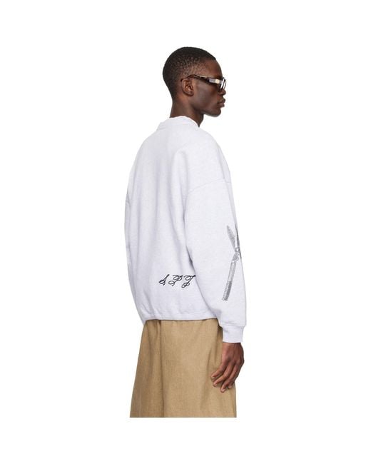 Jacquemus White 'The Âne' Sweatshirt for men