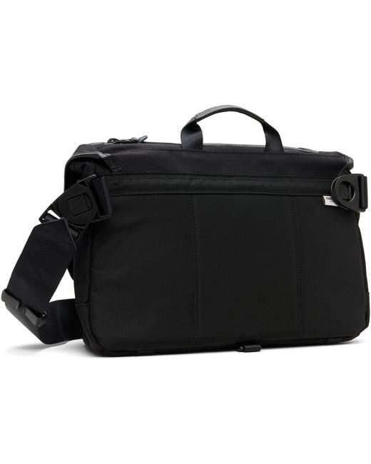 Master Piece Black Potential Messenger Bag for men