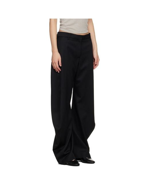 Acne Black Wool Trousers